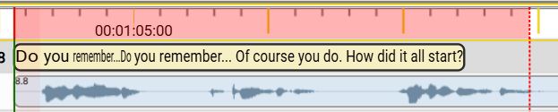 Record marker on timeline