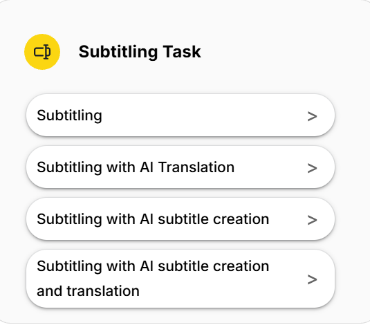 Subtiting Tasks