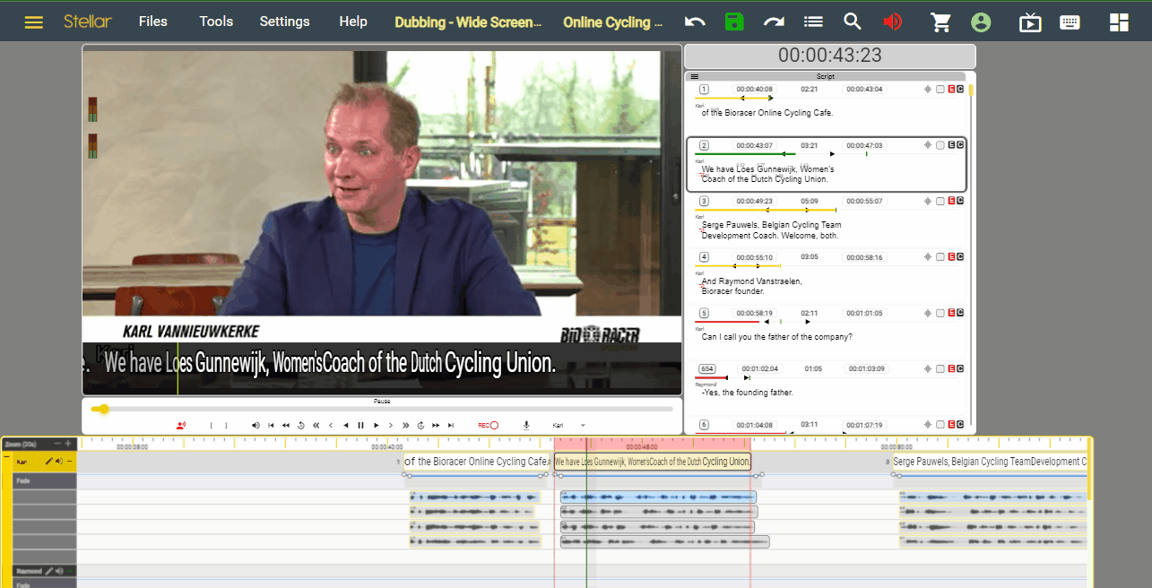 delete context menu timeline
