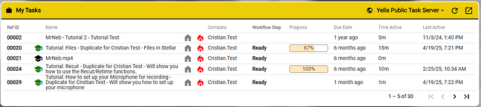 My Tasks
