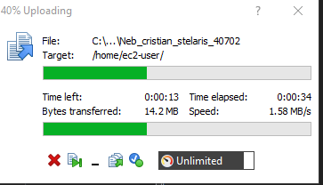 Upload window